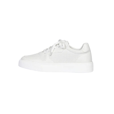 Vlaze Classic White Low Top Sneakers Sleek and Timeless Design