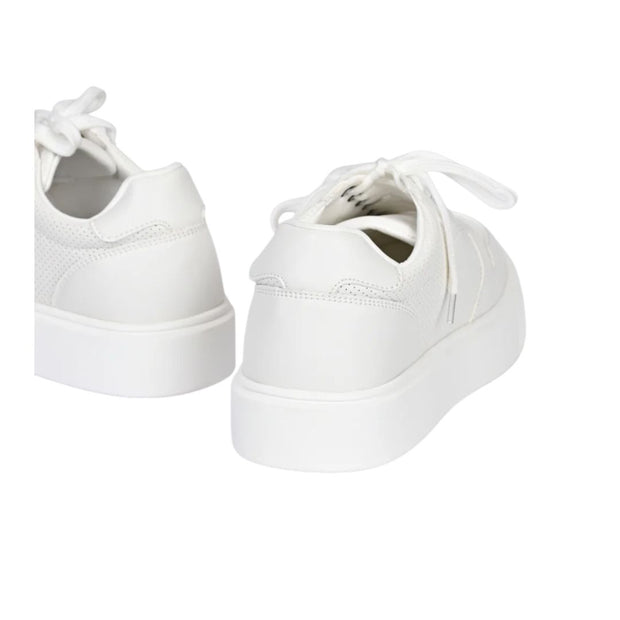 Vlaze Classic White Low Top Sneakers Sleek and Timeless Design