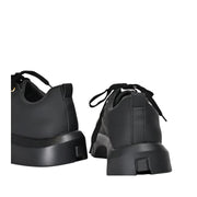 Vlaze Elevate Your Style with Black Perforated Low Top Sneakers