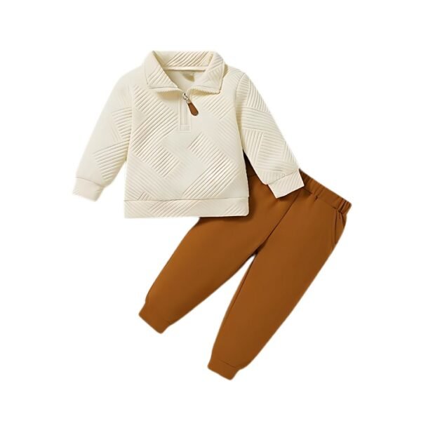Vlaze 2 Piece Premium Textured Sweatshirt And Jogger Set for Girls